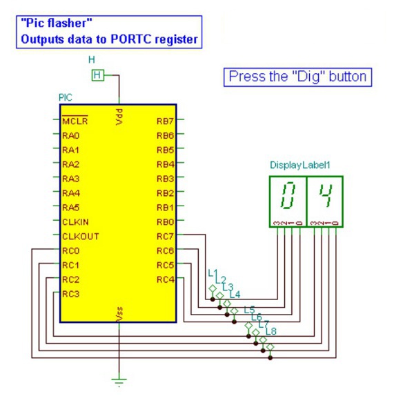 Microcontroller (MCU) circuit simulation in TINA